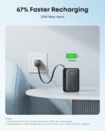 Anker Nano 10000mAh Power Bank, 45W, Built-in Retractable USB-C Cable - Black - Image 6