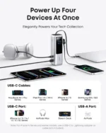 Anker Laptop Power Bank (25K, 165W, Built-in Retractable Cable) Charging Station - Silver - Image 5