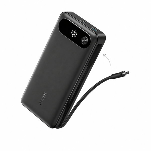 Anker 611 Built-in C Cable 87W Power Bank 20000mAh - Black