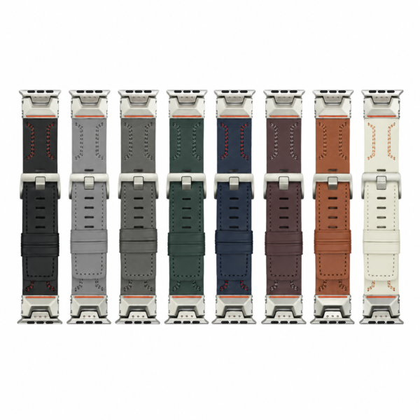 44mm-45mm-49mm Business Leather Strap For iWatch Ultra / Watch Ultra / Watch Ultra 2 / Watch Ultra 3 with Metal Connector