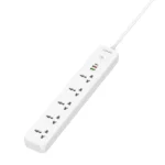 LDNIO SC5319 Multi Socket Extension Lead with 5 AC 3 USB Power Socket Plug Extender 2M - White