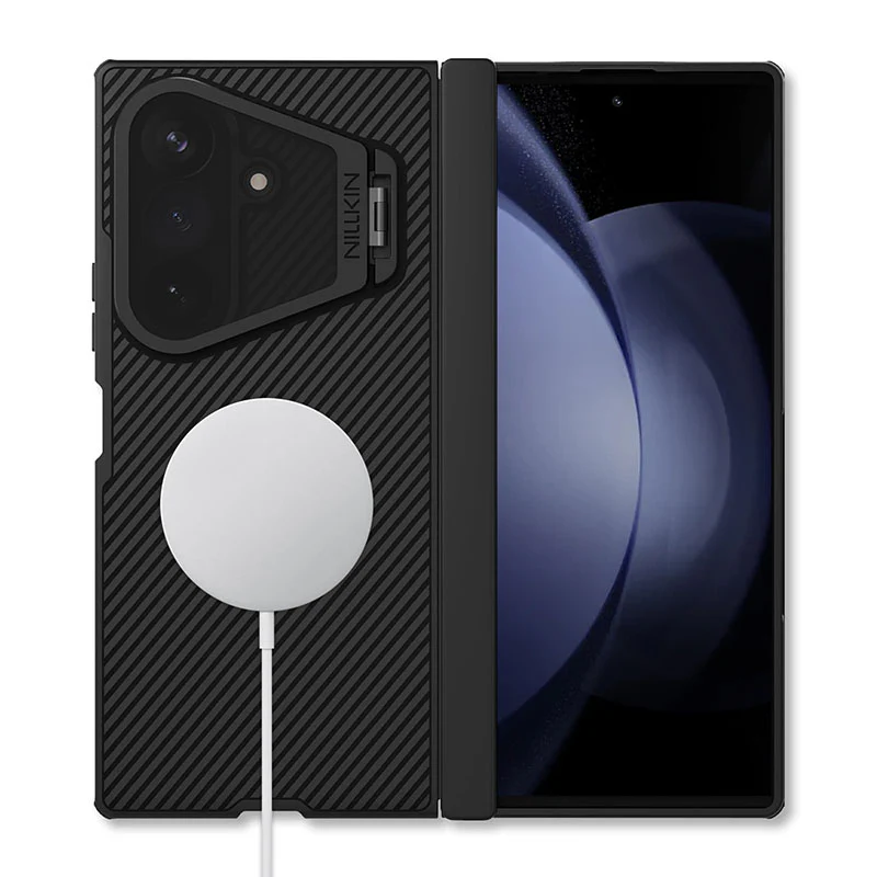MagSafe-Compatible-CamShield-CamProp-Case-with-Transparent-Camera-Cover-for-GalaxyZ-Fold-8-Ultra-black_1 Samsung Galaxy Z Fold 8 Ultra Nillkin CamShield CamProp MagSafe Case with Transparent Camera Cover - Image 1