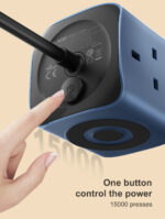 LDNIO SK3370 6 in 1 Power Socket Cube with 65W PD USB Charging Ports New Power Strip Extension Plug Socket - Image 4