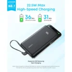 Anker Zolo Powerbank 22.5W Fast Charging Power Bank with Built-in USB-C Cable - Image 9