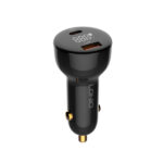 LDNIO C101 100W C+U Quick Charge Car Charger With Type-C To Type-C Cable - Black