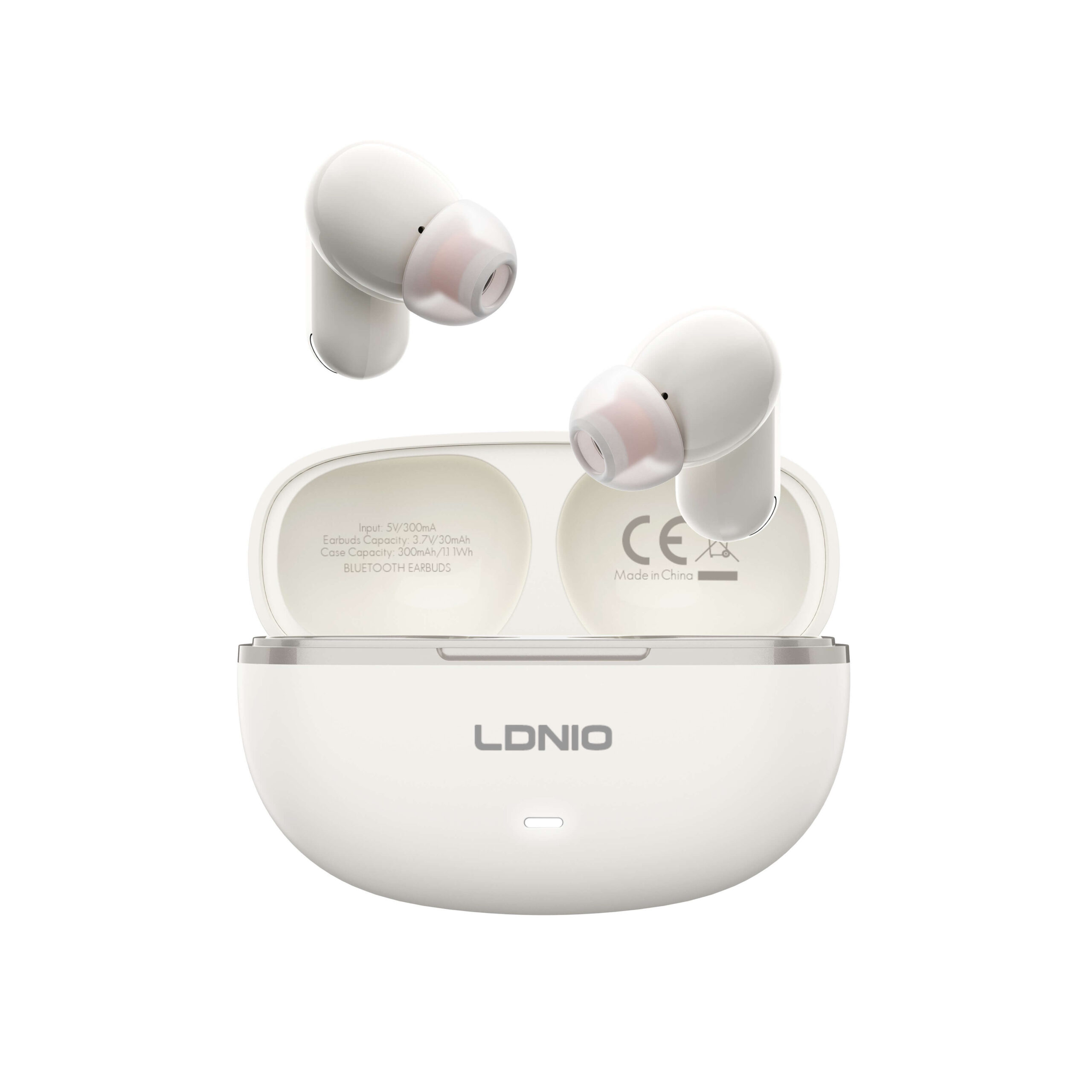 686c83d0e47c4 LDNIO T13 Wireless Earbuds Bluetooth Gaming Low Latency Music Earbuds Touch Control Stereo Channel Bluetooth 5.4 Long battery life - White - Image 1