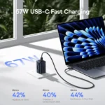Baseus PicoGo AE11 67W Fast Charger 2C+U US - Black - Image 4
