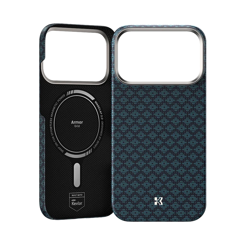 iPhone 18 Pro Max Benks Armor Grid Air Beyond MagSafe Slim Case built with Kevlar - Blue - Image 5