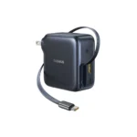 Baseus EnerCore CJ11 100W Fast Charger with Retractable Cable 2C+U - Black