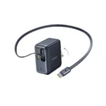 Baseus EnerCore CJ11 100W Fast Charger with Retractable Cable 2C+U - Black - Image 4