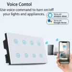 Switchora Smart Wi-fi Wall Switch 8 Gang Touch Panel Power Statistics and Child Lock - Image 7