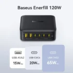 Baseus EnerFill FH21 Desktop Charging Station 4C+2U 120W US - Black - Image 4