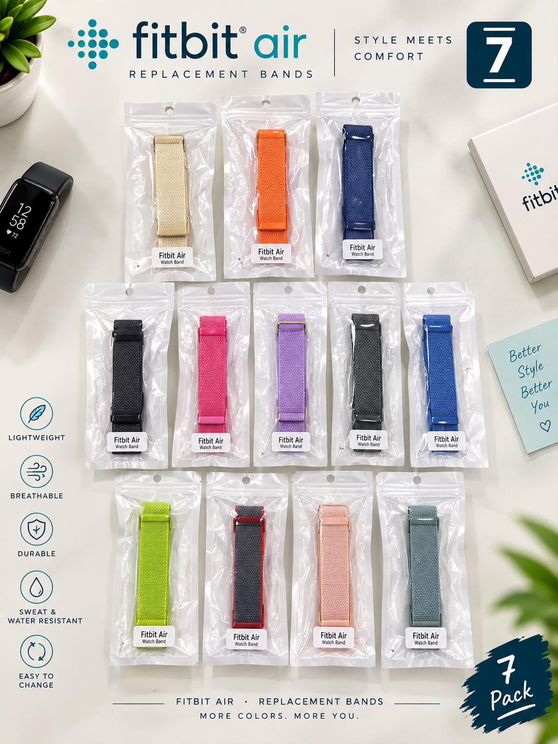 WhatsApp Image 2026-09-24 at 12.37.28 PM (1) Nylon Loop Watch Strap for Google Fitbit Air Sports Wristband - Image 1