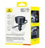 Baseus PrimeTrip VR1 60W Car Charger with Retractable Cable (U+C)+Type-C - Black - Image 5