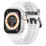 Ocean Dual-Row Hole Silicone Watch Strap for Apple Watch Ultra / Ultra 2 42mm(Old)/44mm/45mm/46mm - Image 4