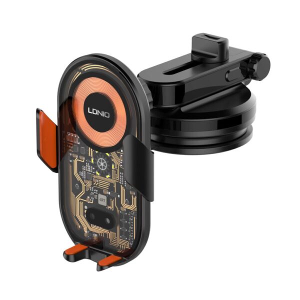 LDNIO MA30 15W Wireless Charging Car Mount - Black