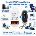 Switchora Smart Wi-fi 30A Switch Module (WIFI + RF433 Feature) + Remote control - Image 7