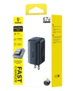 Baseus PicoGo AE11 67W Fast Charger 2C+U US - Black - Image 2